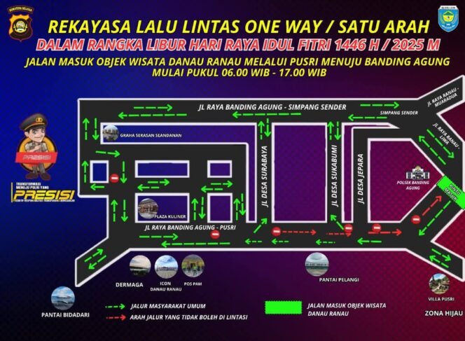 
					Pahami Ini Skema Rekayasa Lalulintas Untuk Libur Lebaran Idul Fitri 2025 di Area Wisata Danau Ranau