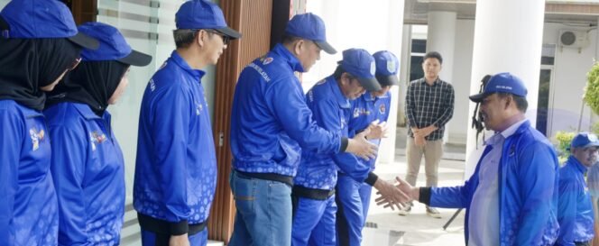 
					Bupati OKU Selatan saat melepasmkontingen Porprov Korpri 